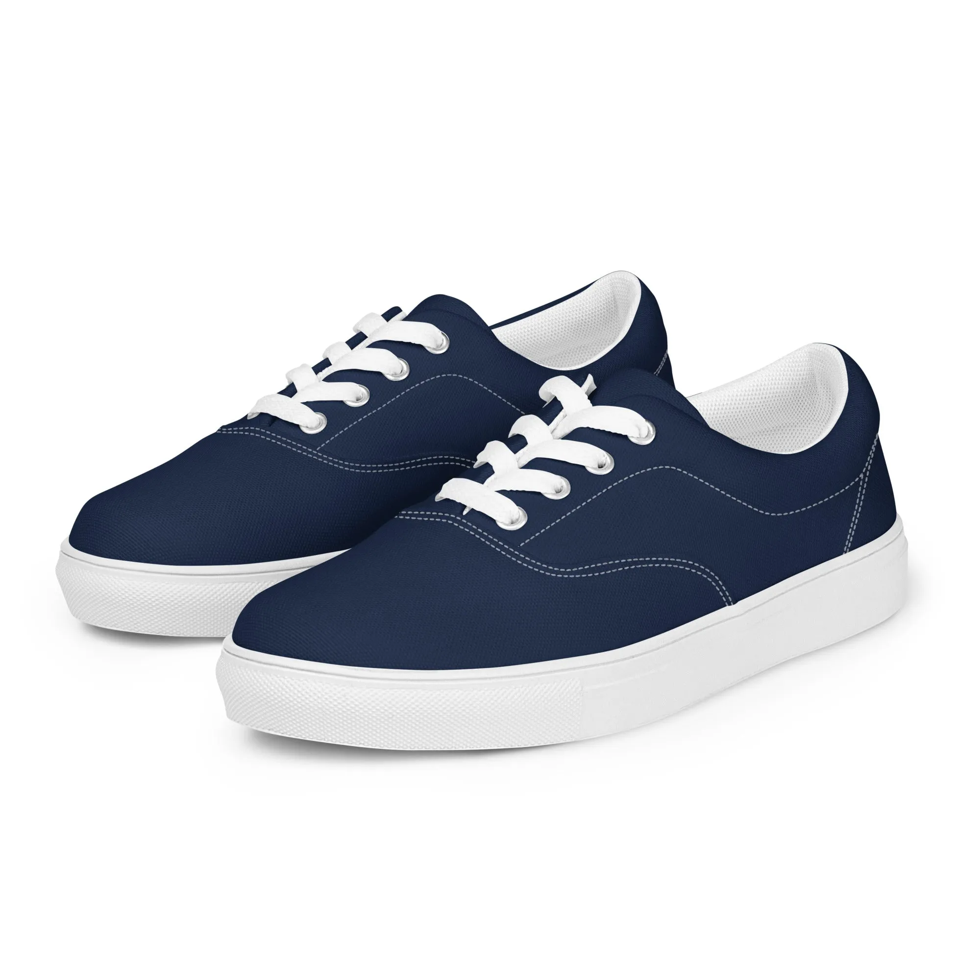 Menâ€™s lace-up canvas shoes - Dark Blue