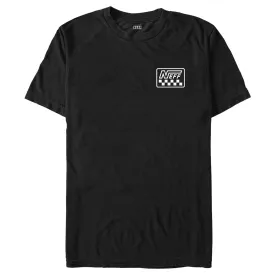 Men's NEFF Black and White Checkered Badge T-Shirt