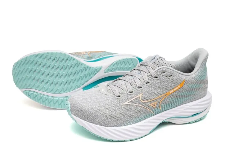 Mizuno Women's Wave Rider 28 - Harbor Mist/White