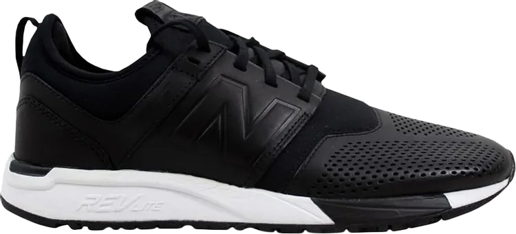 New Balance 247 Leather 'Black' Sneakers, black