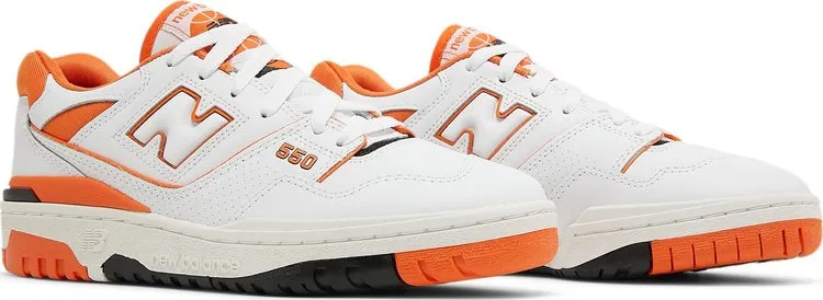 New Balance 550 'Varsity Orange' sneakers, white