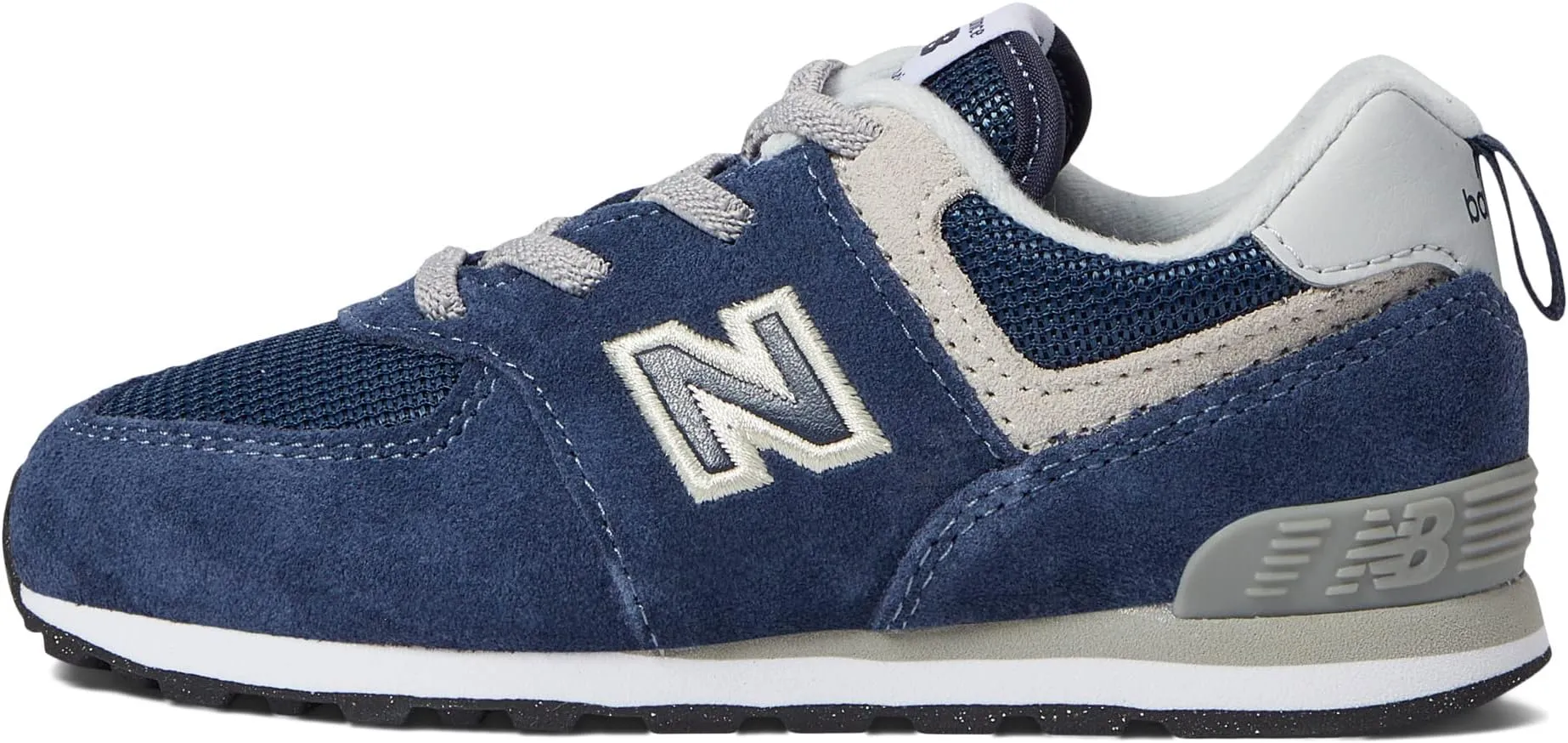 New Balance 574 Bungee Lace Sneakers, Navy/White