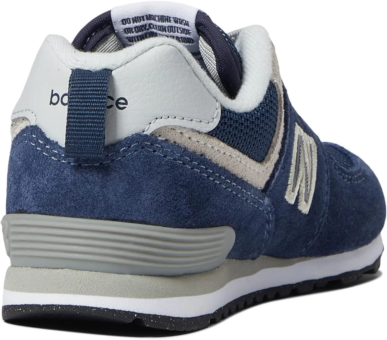 New Balance 574 Bungee Lace Sneakers, Navy/White