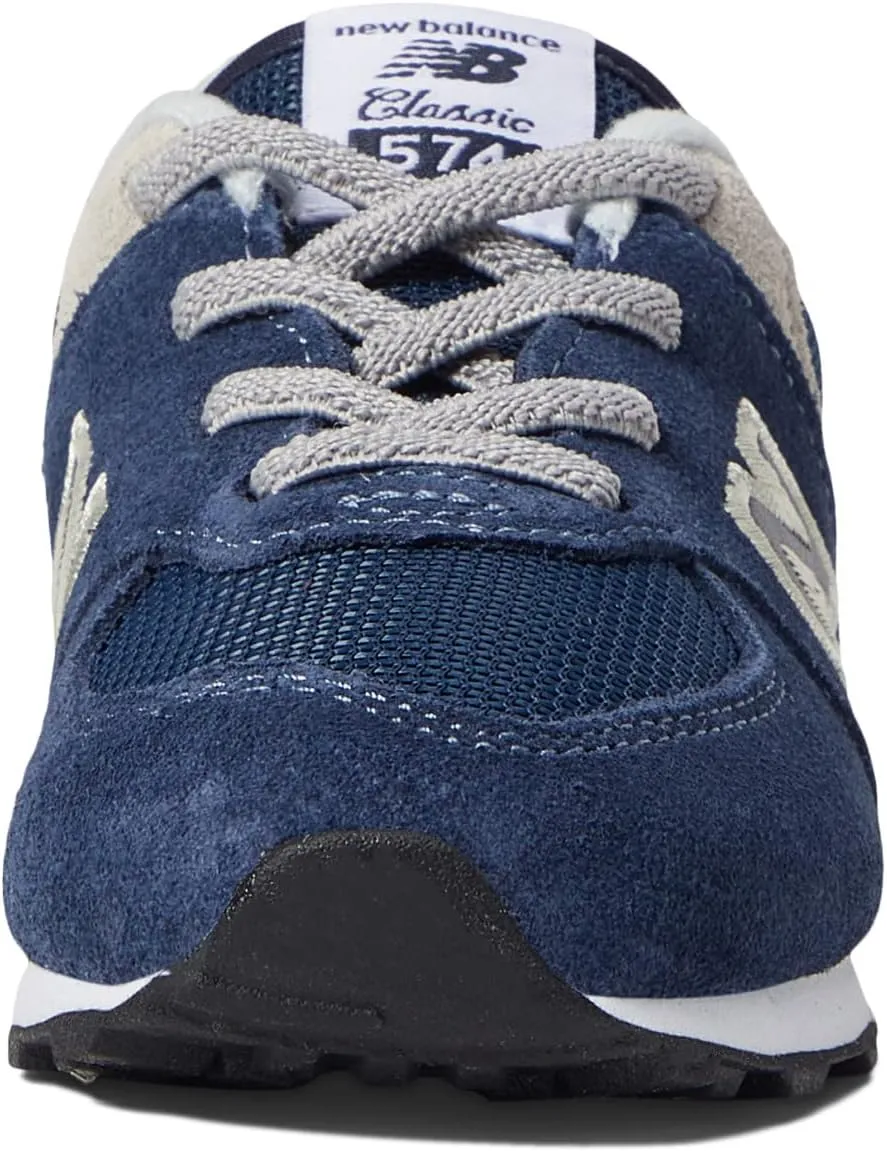 New Balance 574 Bungee Lace Sneakers, Navy/White