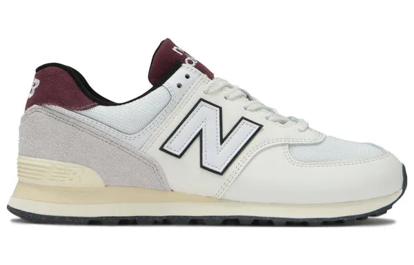 New Balance 574 'White Burgundy' sneakers, white