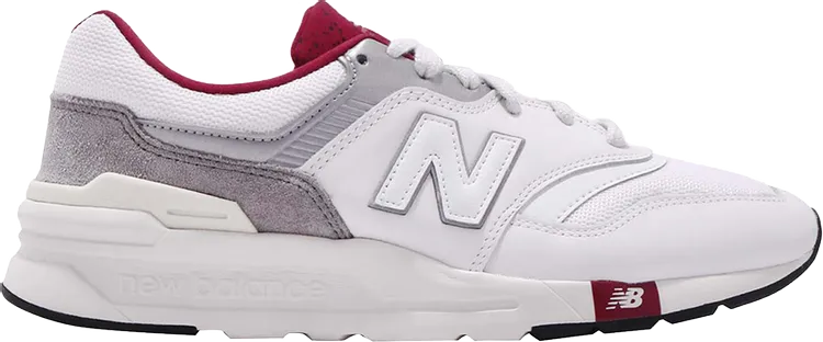 New Balance 997 sneakers, white/gray/red