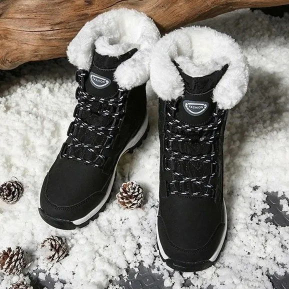 OCW Women Anti-slip Fur Warm Waterproof Snow Boots