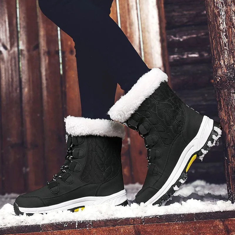 OCW Women Anti-slip Fur Warm Waterproof Snow Boots