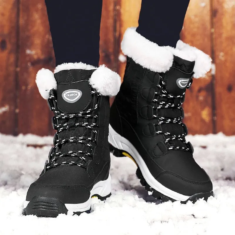 OCW Women Anti-slip Fur Warm Waterproof Snow Boots