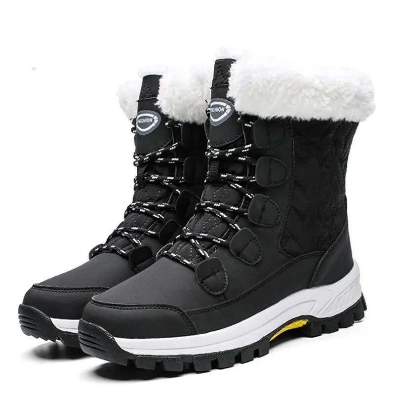 OCW Women Anti-slip Fur Warm Waterproof Snow Boots