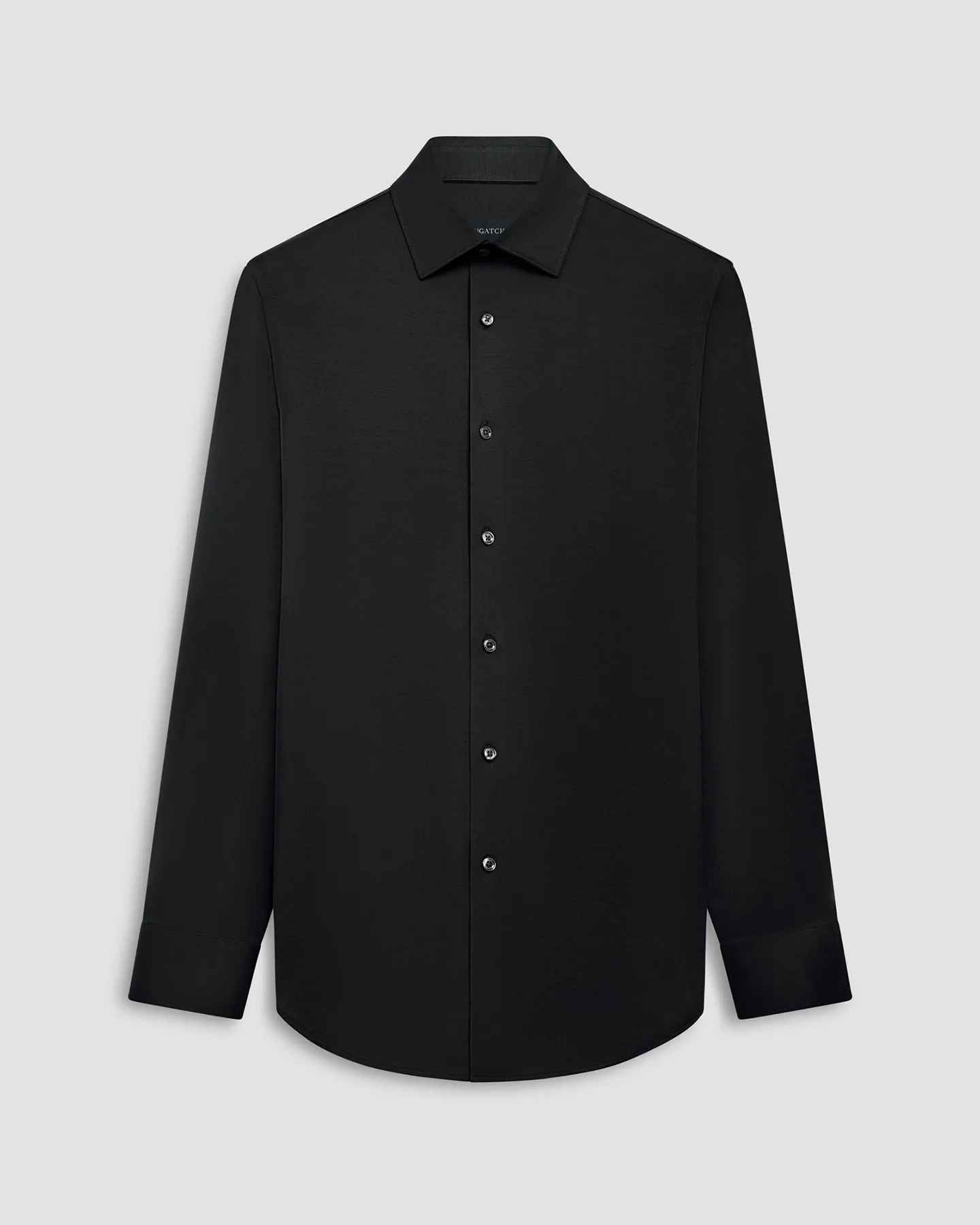 OOOHCOTTON 8 WAY STRETCH SOLID SHIRT - BLACK