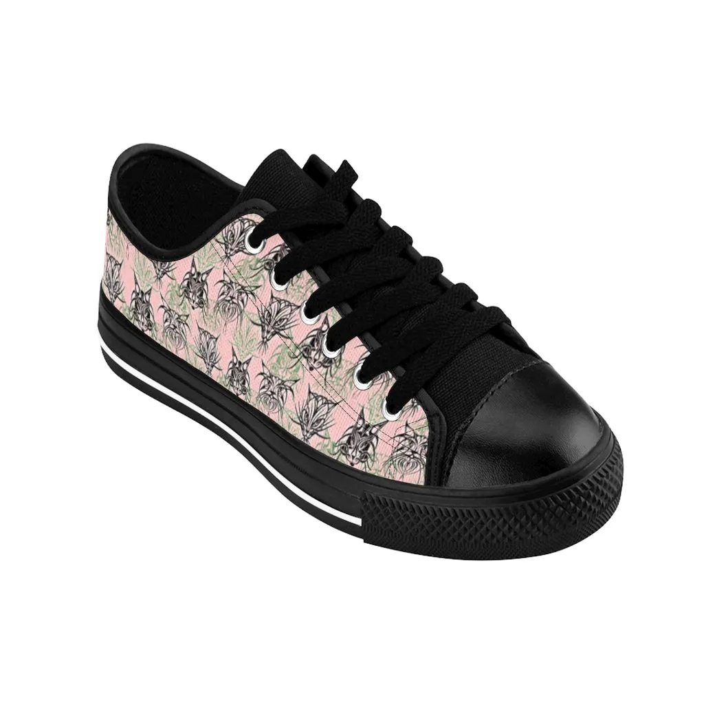 Pink Tribal Cats Women's Sneakers