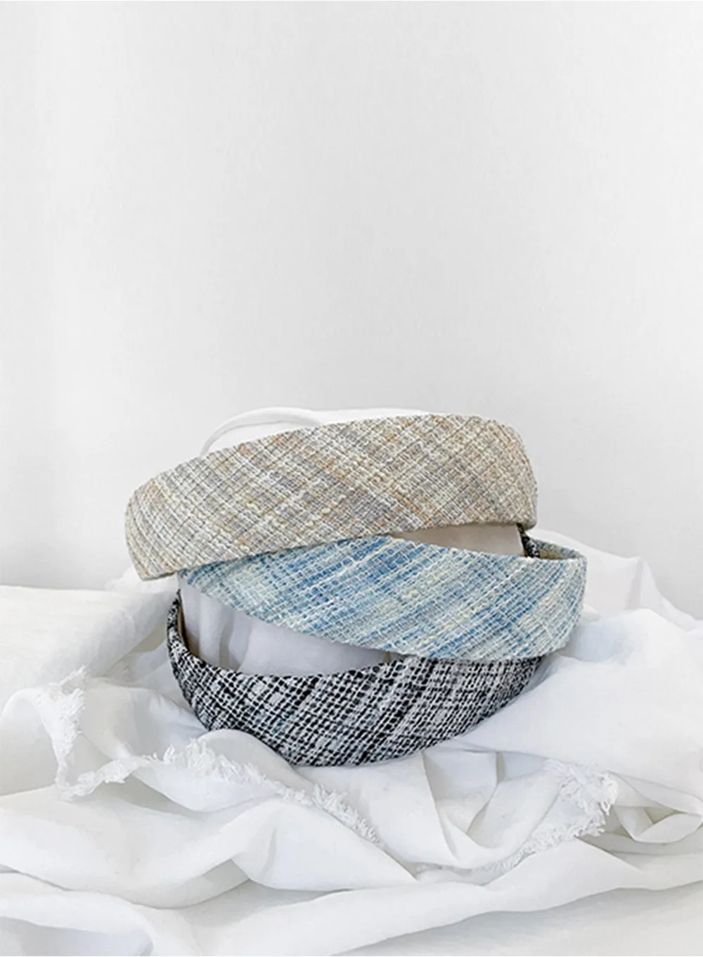 Plaid Tweed Headband