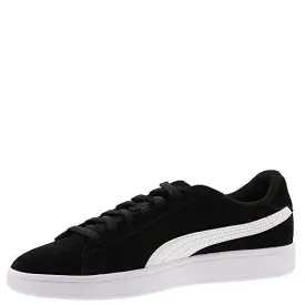 PUMA mens Smash V2 Sneaker, Puma Black-puma White-puma Silver, 13 US