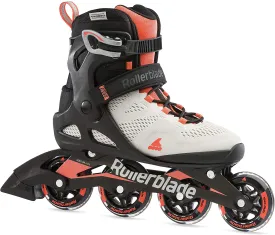 Rollerblade Macroblade 80 Womens Glacier Grey/Coral 8