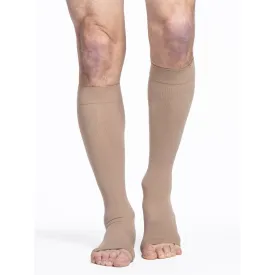 Sigvaris Cotton Knee High 30-40 mmHg, Open Toe