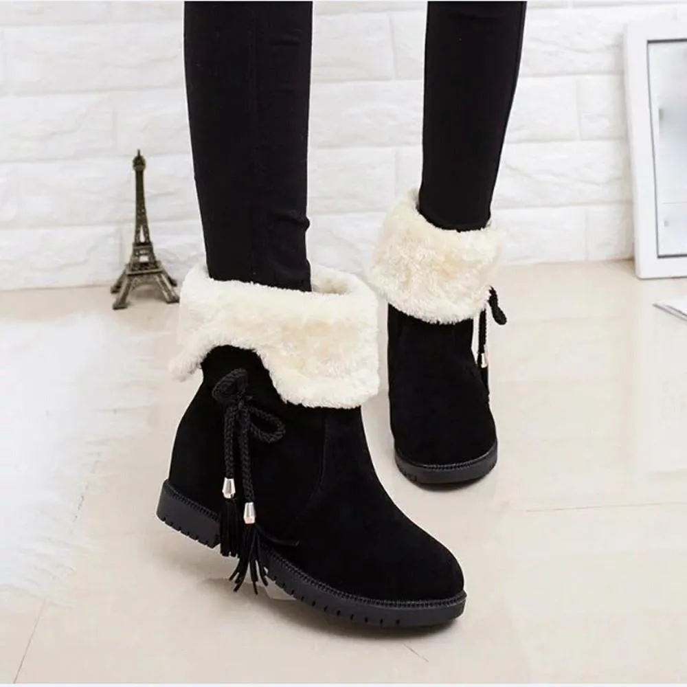 Snow Boots Winter Ankle Boots Women Shoes Heels Winter Boots Fashion Shoes