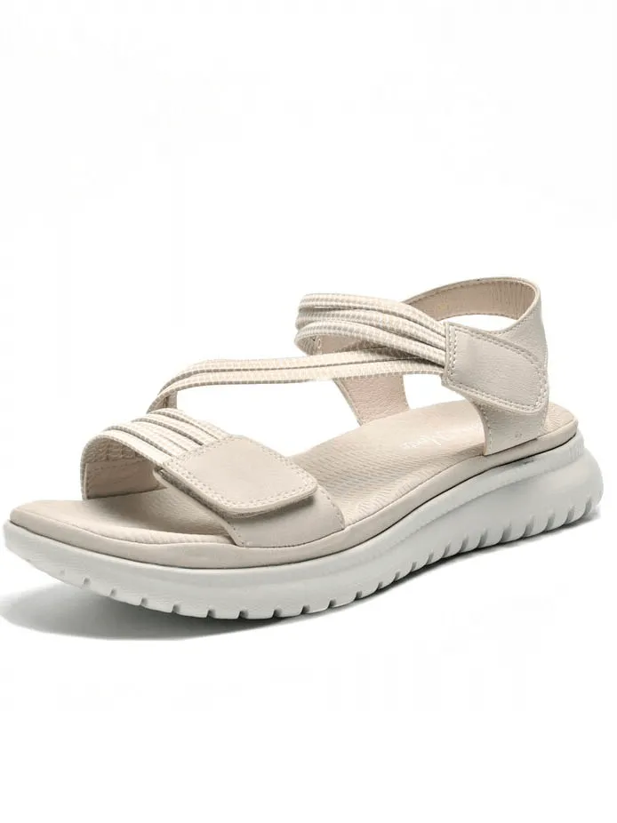 Sport Women's Soft Sandals with Velcro / Fashion Flat Female Shoes - SF0999