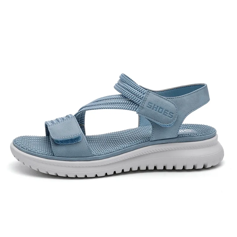 Sport Women's Soft Sandals with Velcro / Fashion Flat Female Shoes - SF0999