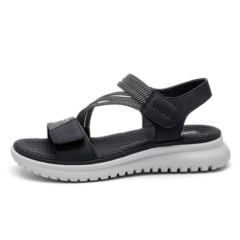 Sport Women's Soft Sandals with Velcro / Fashion Flat Female Shoes - SF0999