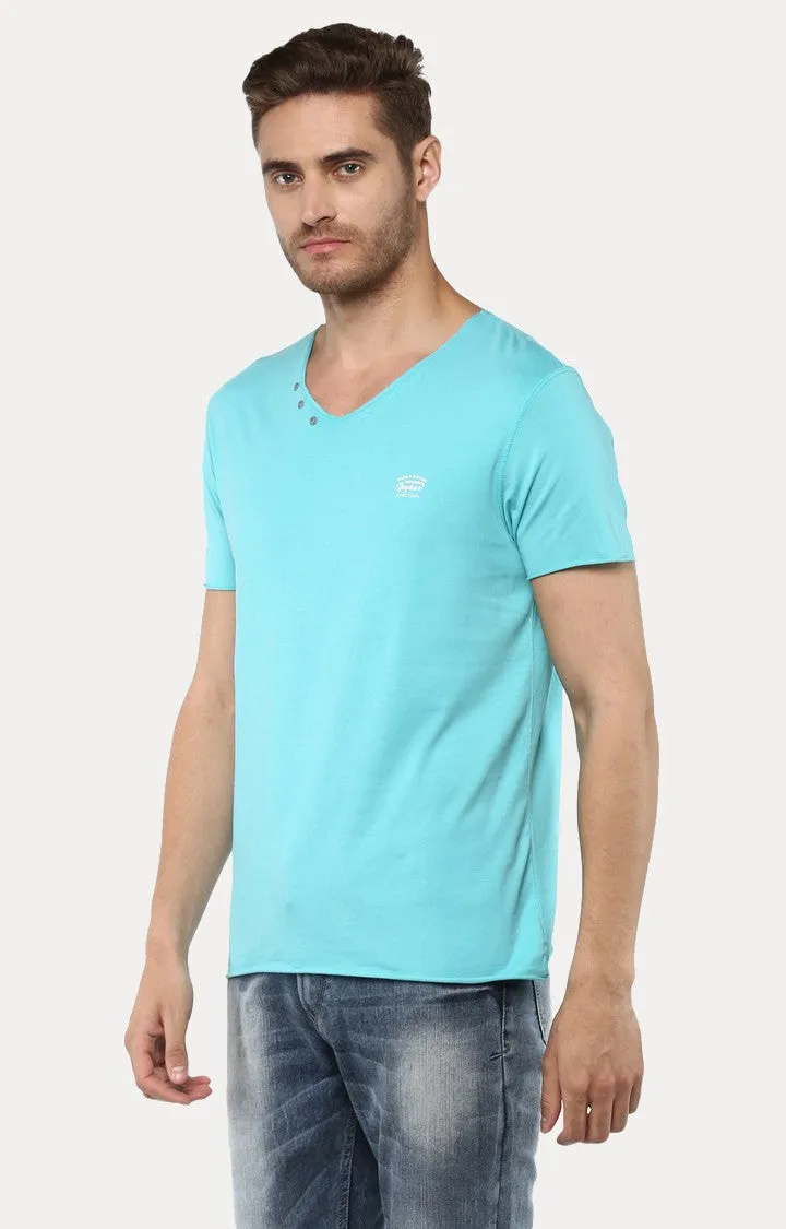 Spykar Aqua Solid Slim Fit Men T-Shirts