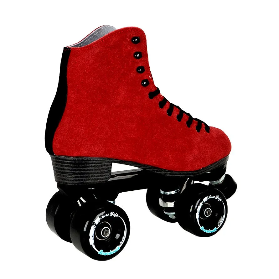 Sure-Grip Boardwalk Merlot Red Roller Skates