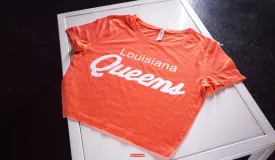 (Tangerine) Louisiana Queens Crop Tops