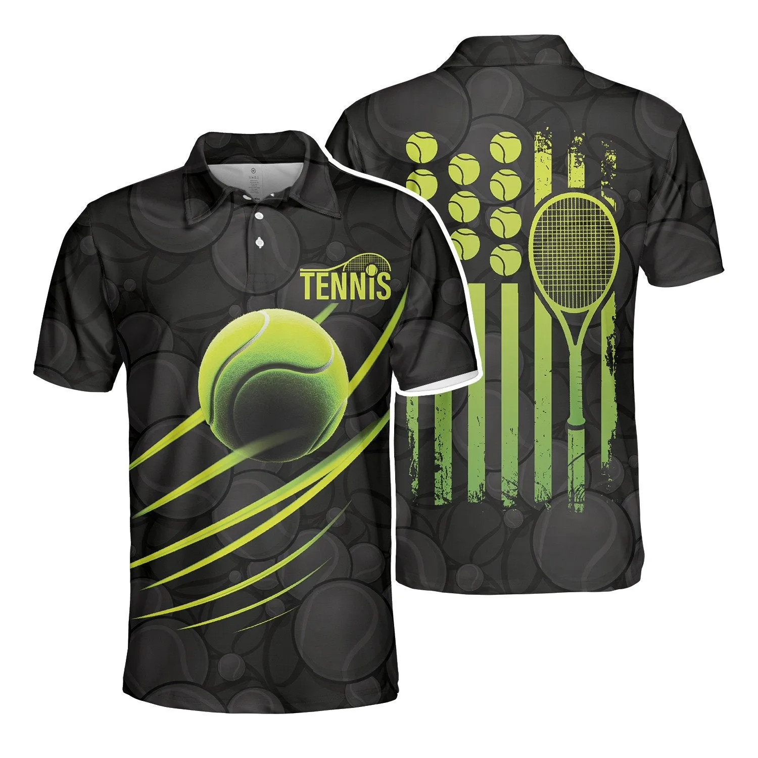 Tennis Lover 3D Polo Shirt For Men, Perfect Gift for Tennis Lovers