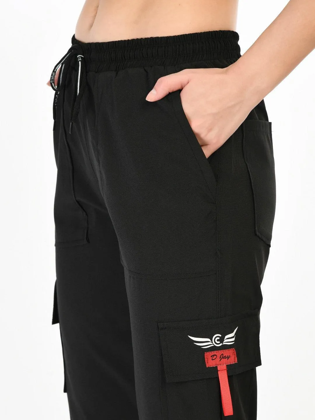 Women Black Solid Joggers