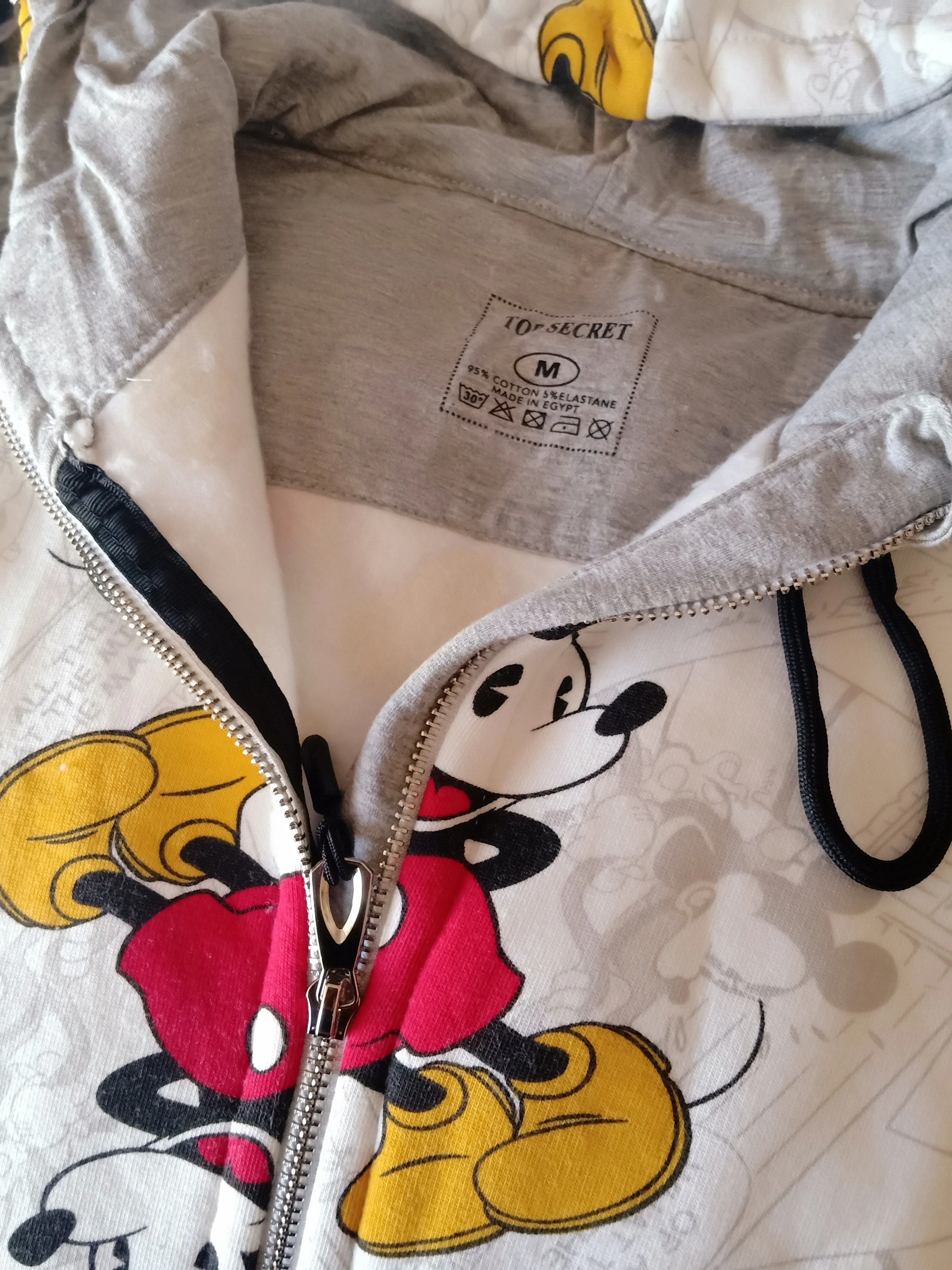 Women mickey hoodie Jacket - White