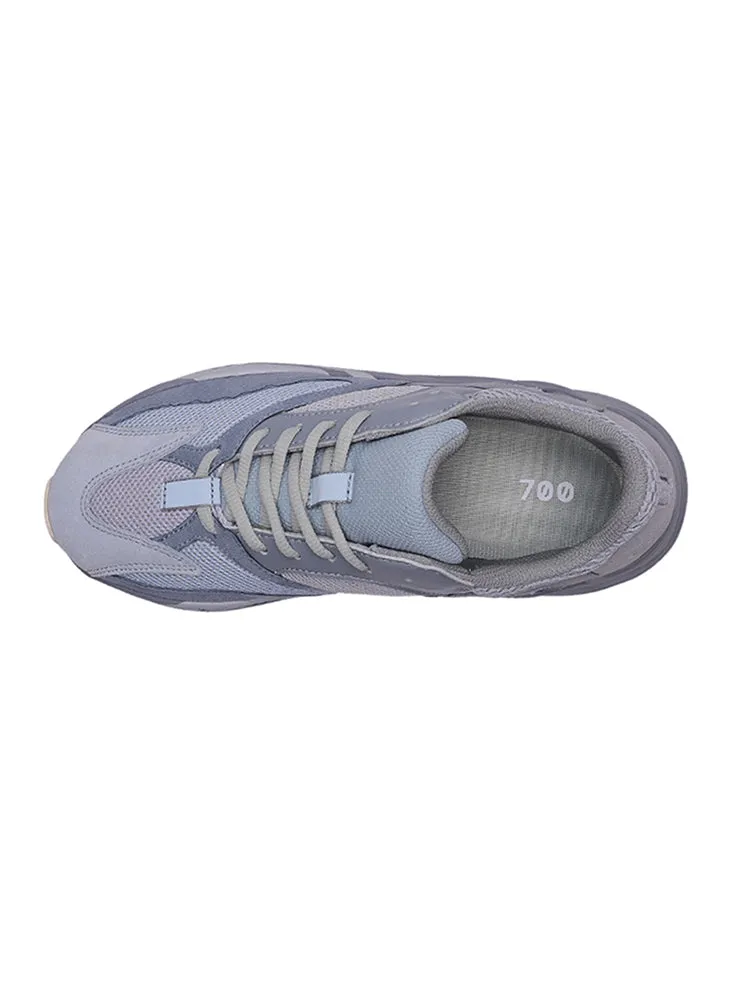 WOMEN OEYES Ventilate Thick-Soled Sports Sneakers Grayish Orange