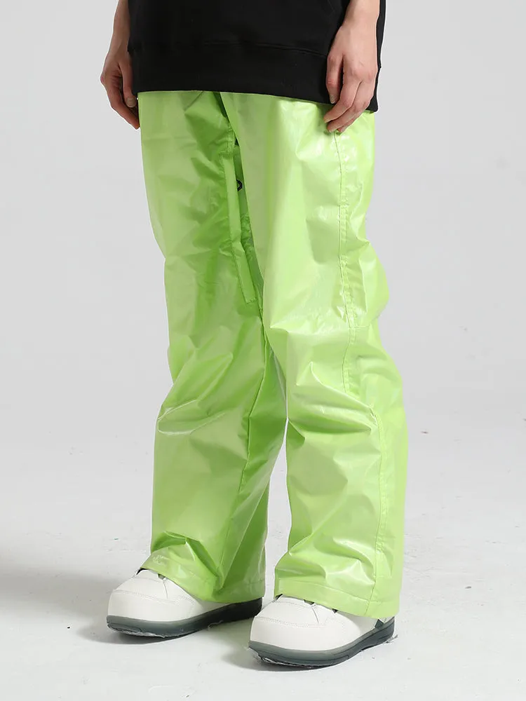 Women's Silver Dazzling Ski Pants