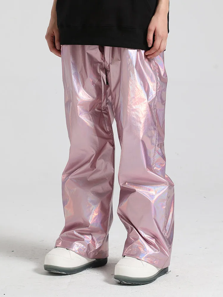 Women's Silver Dazzling Ski Pants