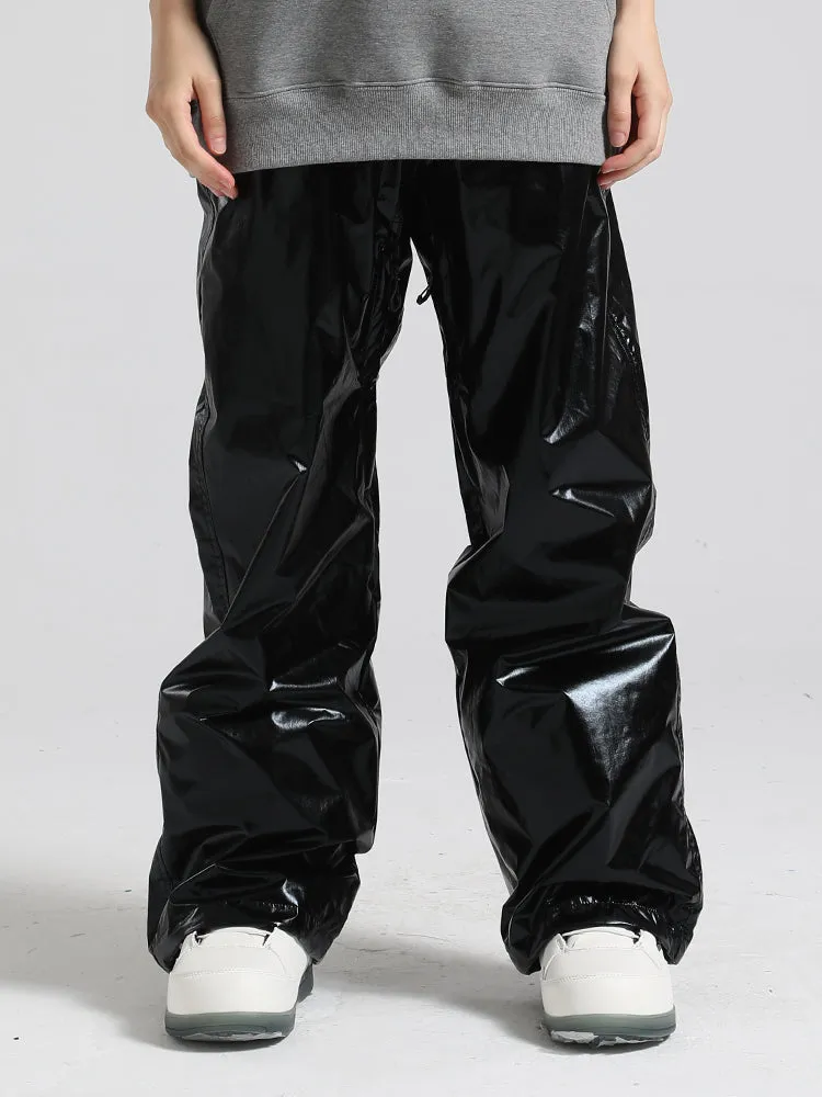 Women's Silver Dazzling Ski Pants