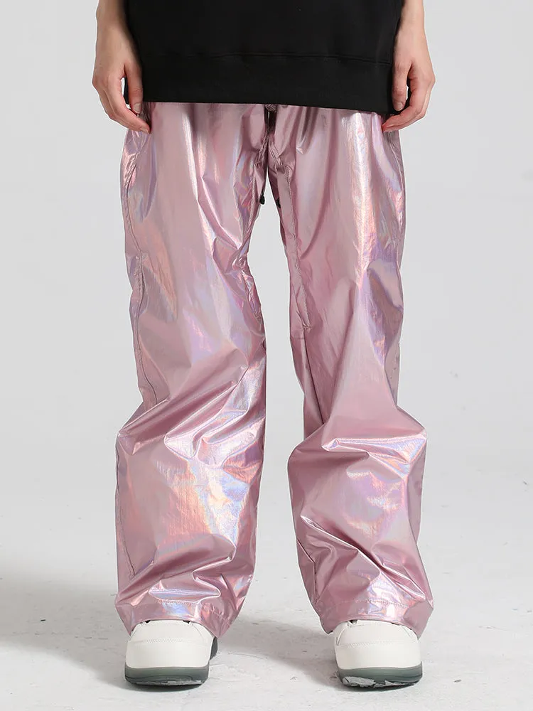 Women's Silver Dazzling Ski Pants