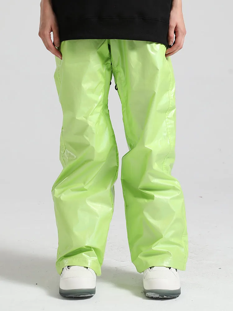 Women's Silver Dazzling Ski Pants