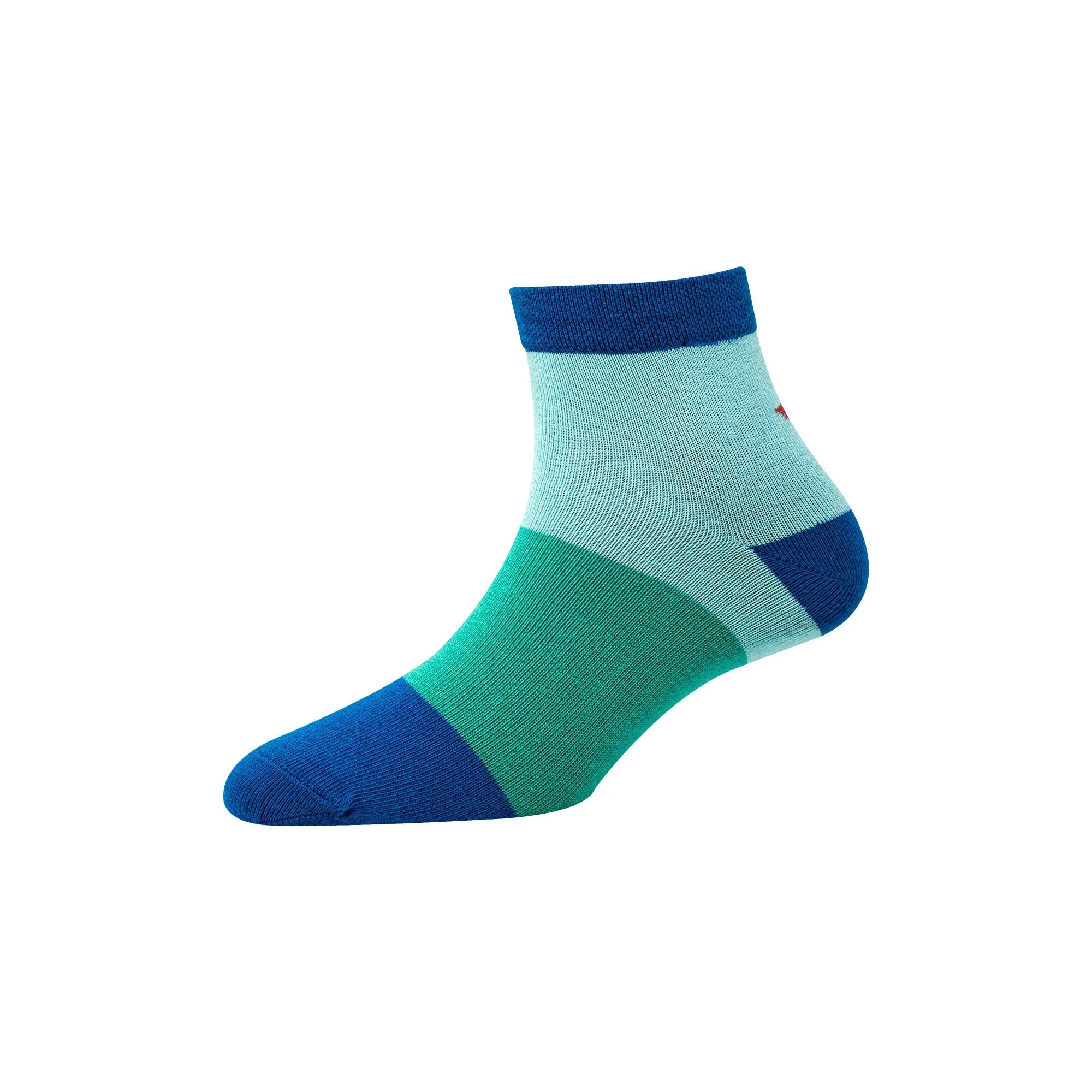 Women's YW-W1-4008 Ankle Colour Blocks Socks