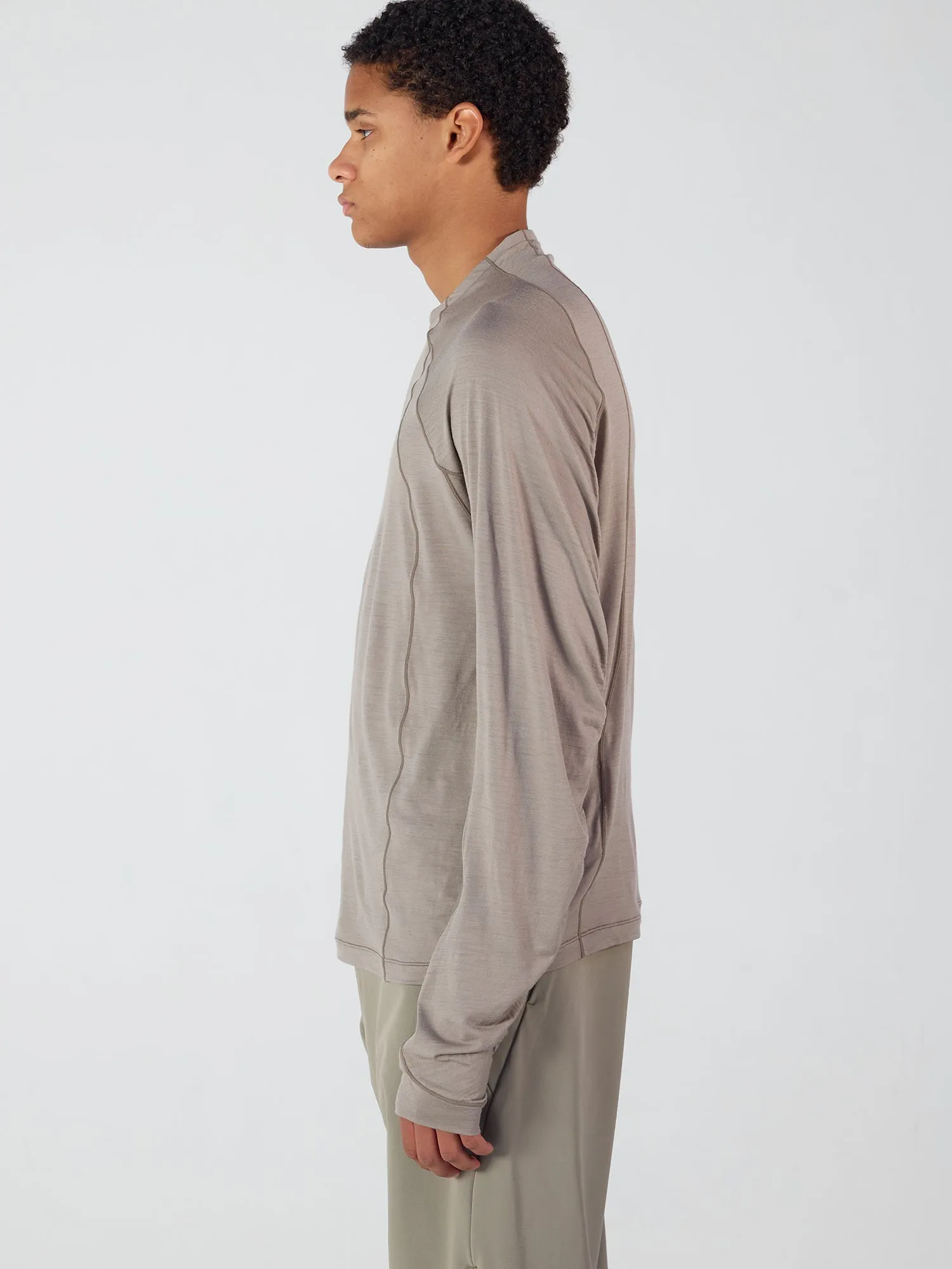 Wool Half Zip L/S T-shirt