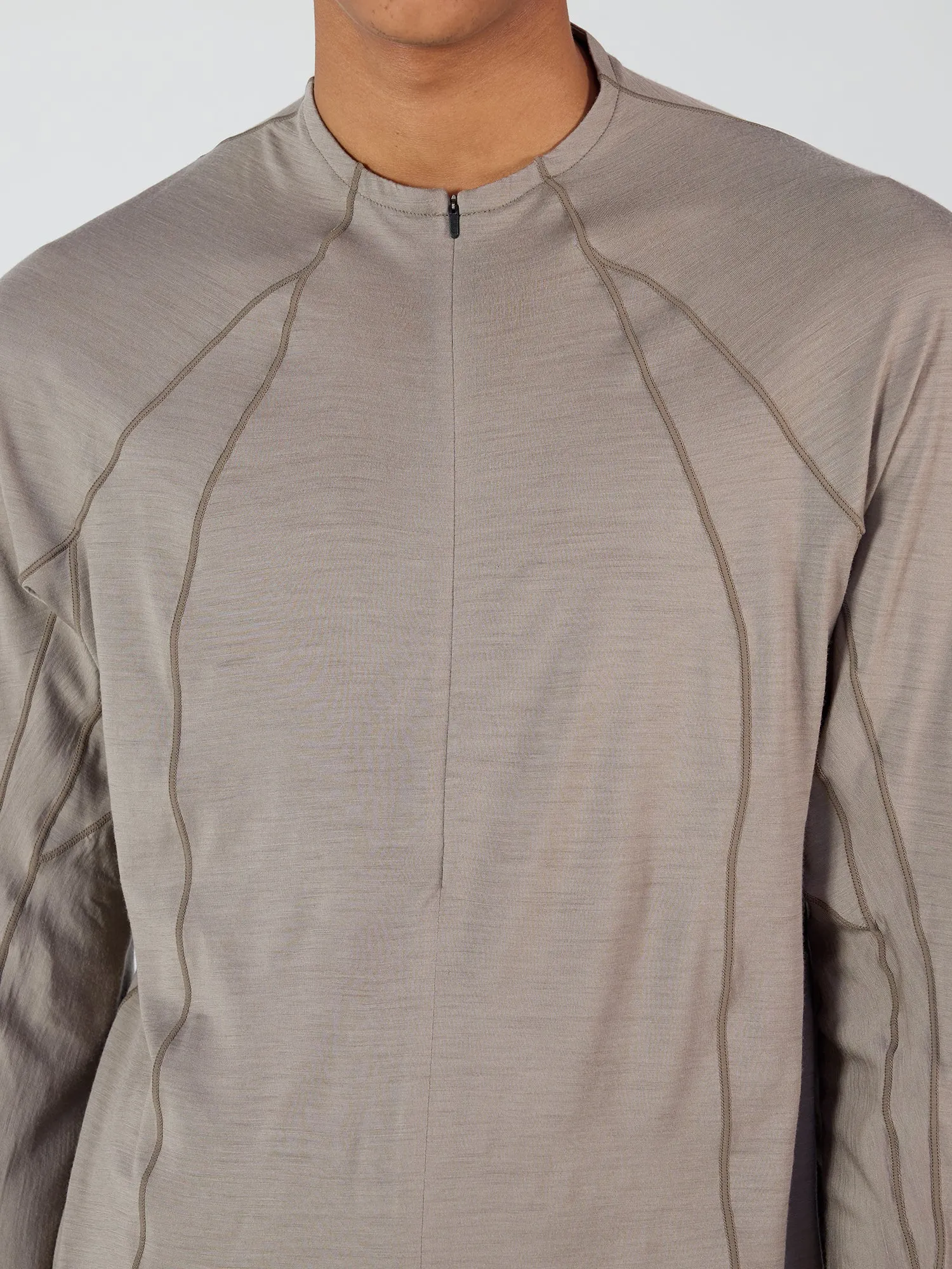 Wool Half Zip L/S T-shirt